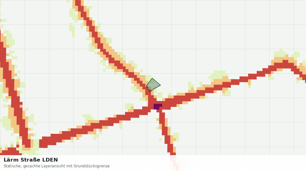 Statische Kartenansicht: Lärm Straße LDEN