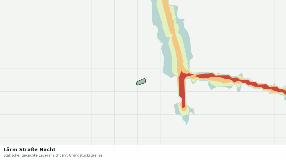 Statische Kartenansicht: Lärm Straße Nacht