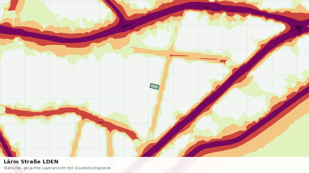 Statische Kartenansicht: Lärm Straße LDEN