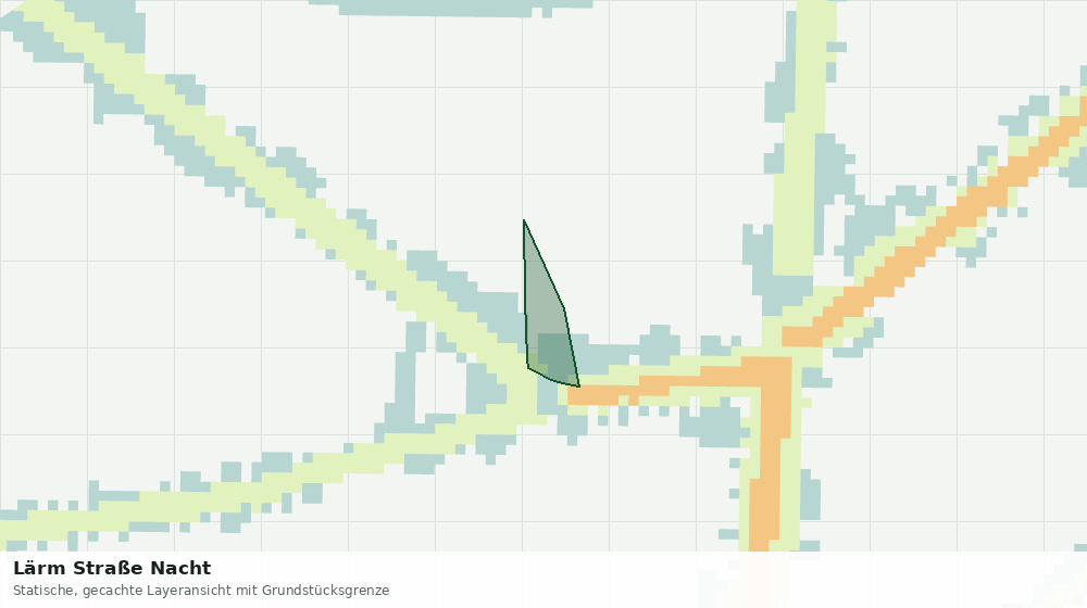 Statische Kartenansicht: Lärm Straße Nacht