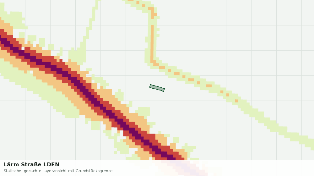 Statische Kartenansicht: Lärm Straße LDEN