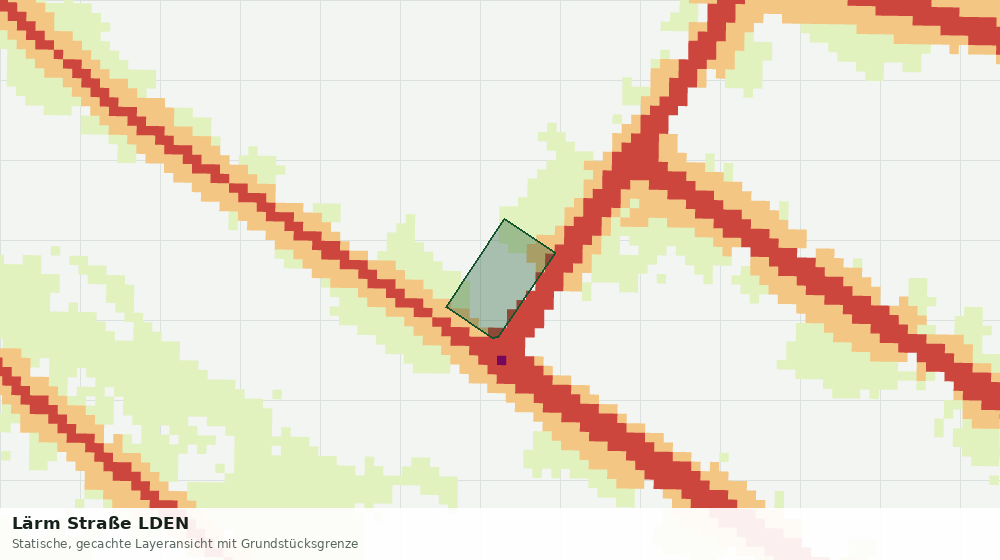 Statische Kartenansicht: Lärm Straße LDEN