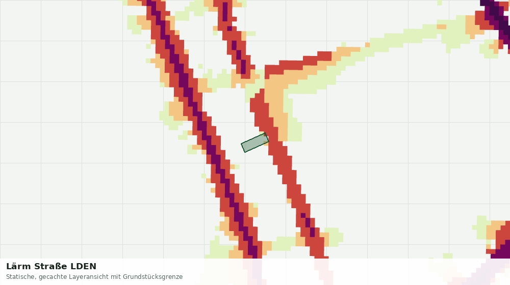 Statische Kartenansicht: Lärm Straße LDEN