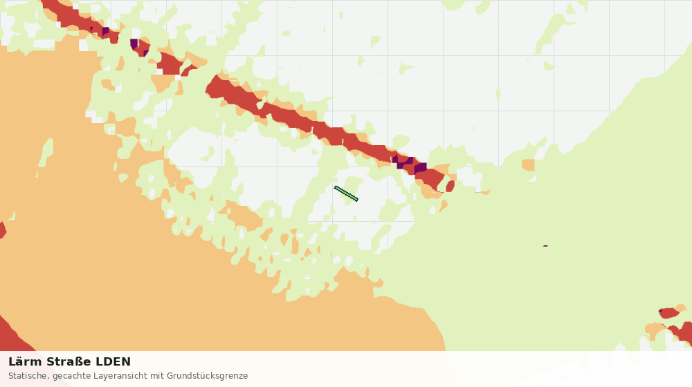 Statische Kartenansicht: Lärm Straße LDEN