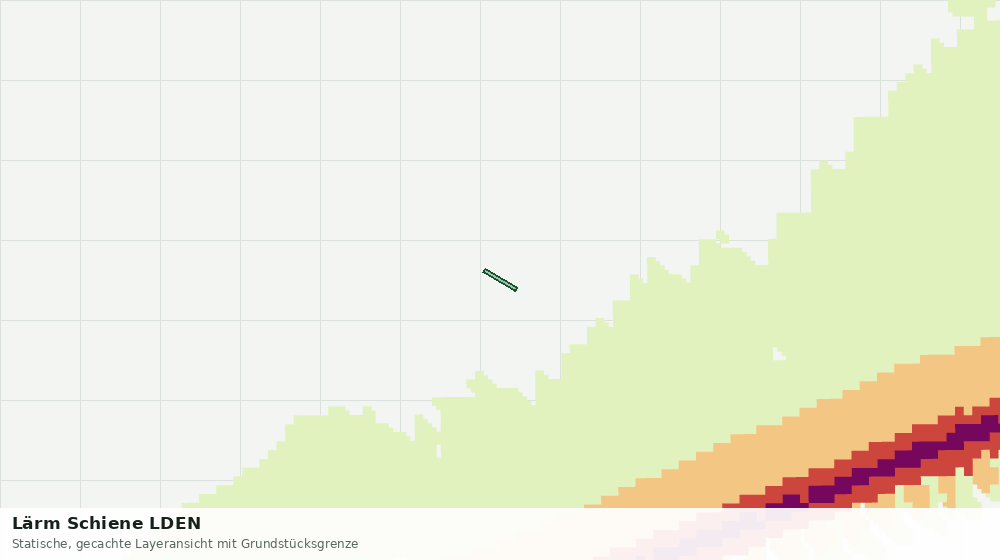 Statische Kartenansicht: Lärm Schiene LDEN