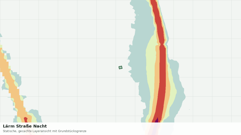 Statische Kartenansicht: Lärm Straße Nacht
