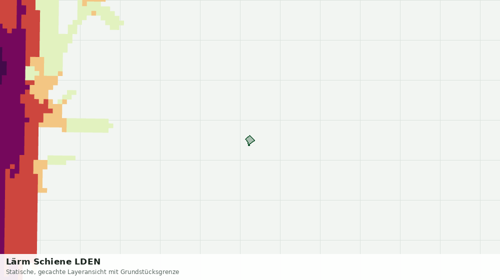 Statische Kartenansicht: Lärm Schiene LDEN