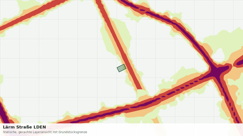 Statische Kartenansicht: Lärm Straße LDEN