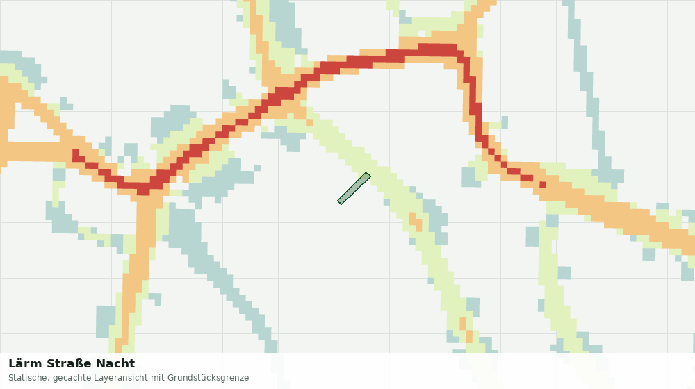 Statische Kartenansicht: Lärm Straße Nacht