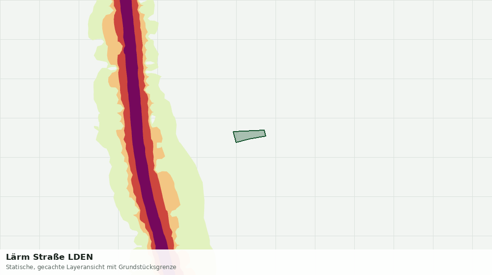Statische Kartenansicht: Lärm Straße LDEN