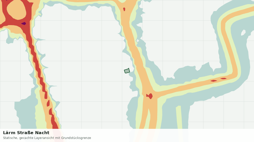 Statische Kartenansicht: Lärm Straße Nacht