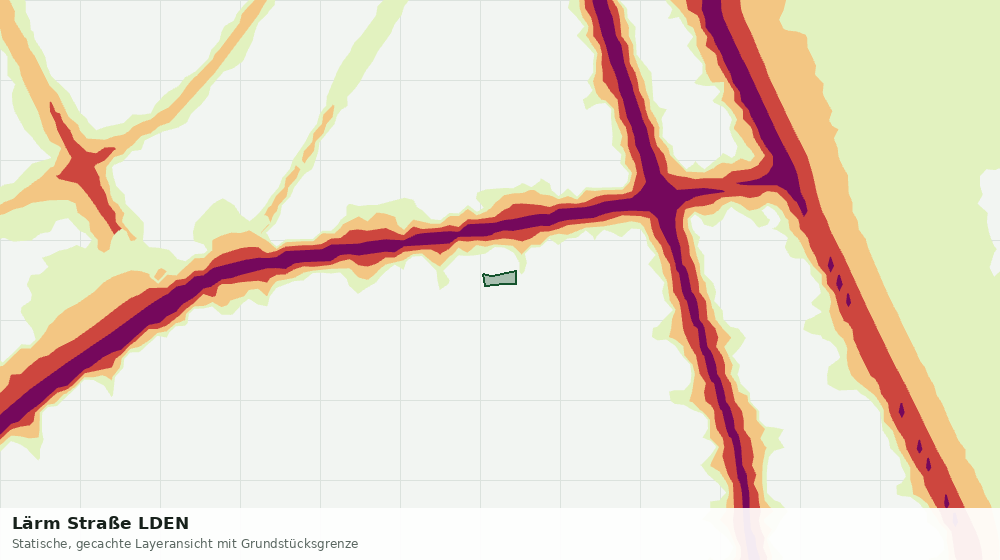 Statische Kartenansicht: Lärm Straße LDEN