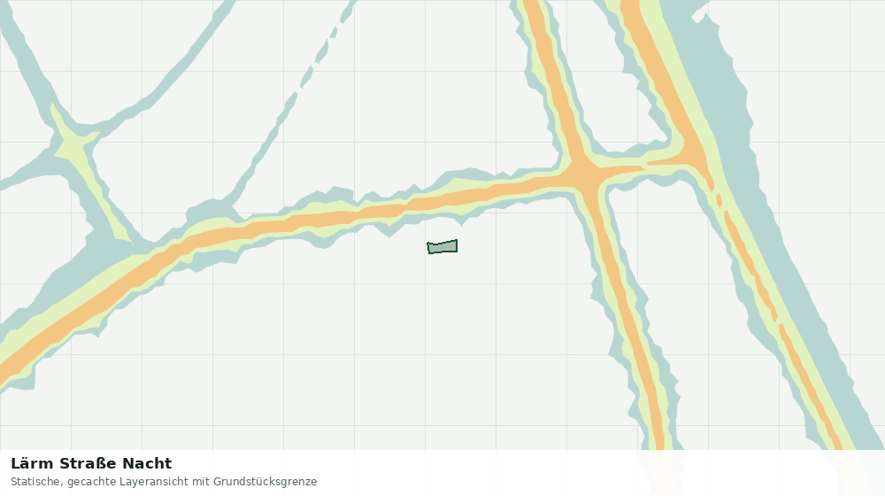 Statische Kartenansicht: Lärm Straße Nacht