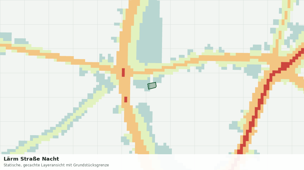Statische Kartenansicht: Lärm Straße Nacht