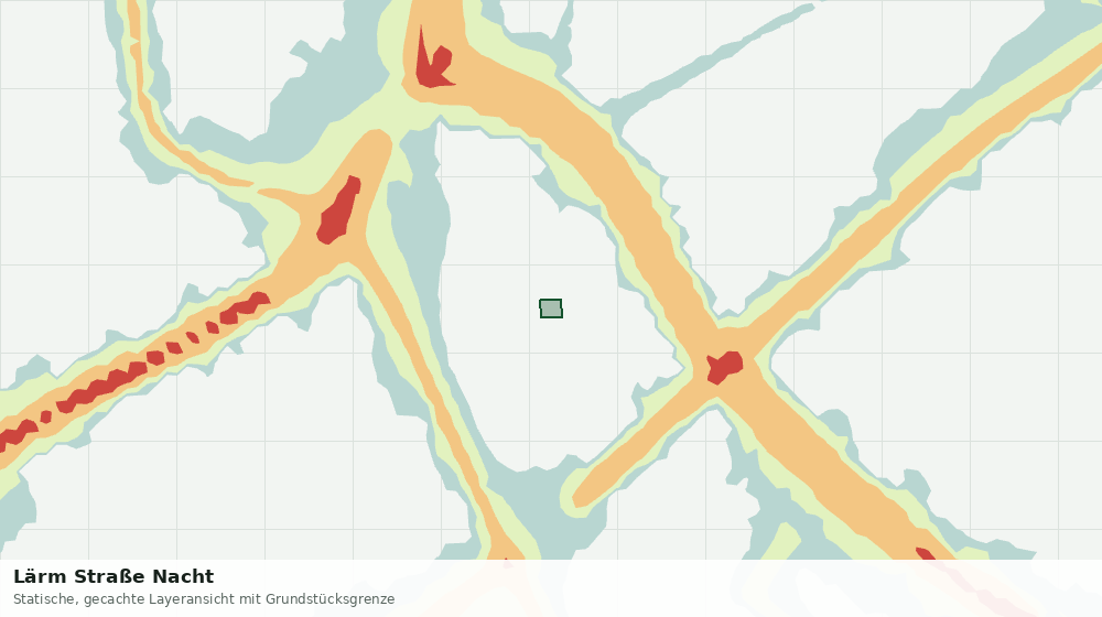 Statische Kartenansicht: Lärm Straße Nacht