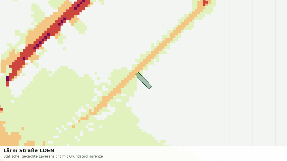 Statische Kartenansicht: Lärm Straße LDEN