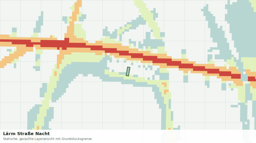 Statische Kartenansicht: Lärm Straße Nacht