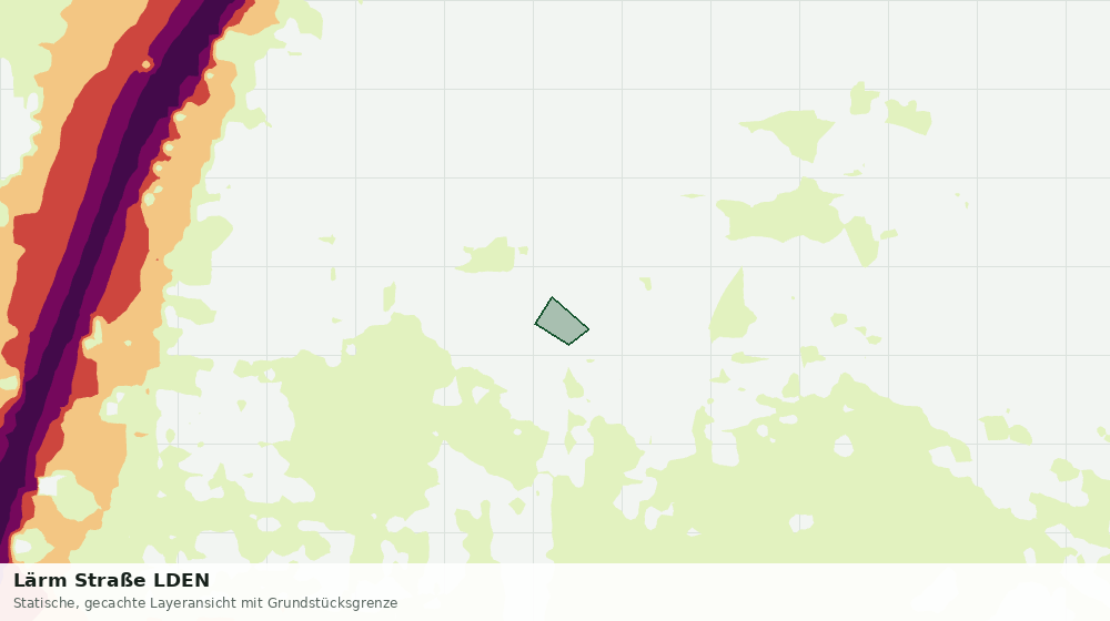 Statische Kartenansicht: Lärm Straße LDEN