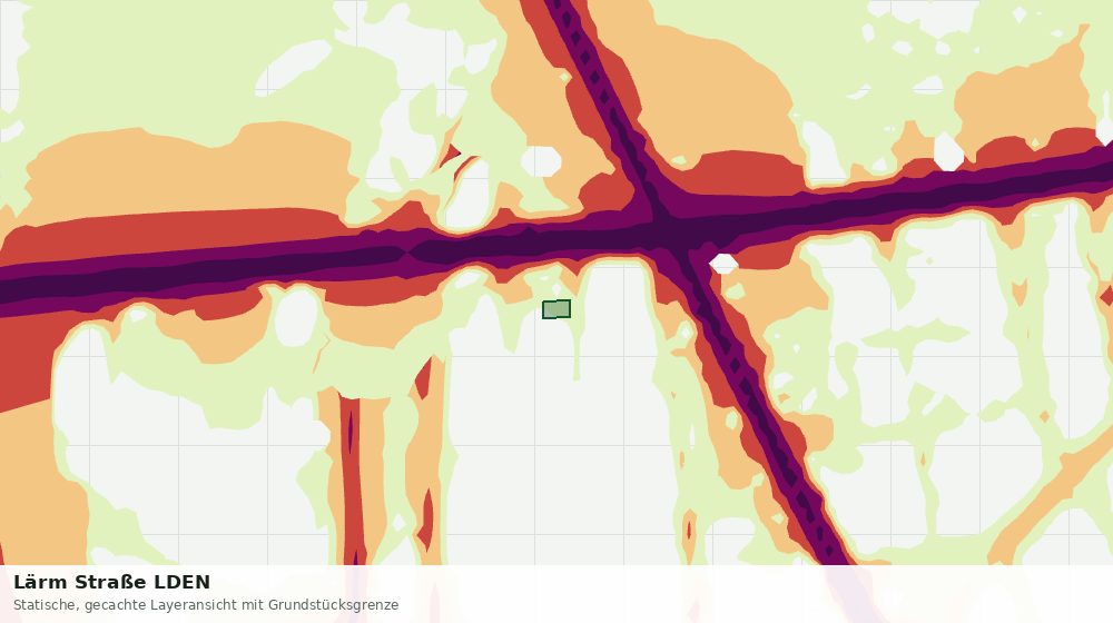 Statische Kartenansicht: Lärm Straße LDEN