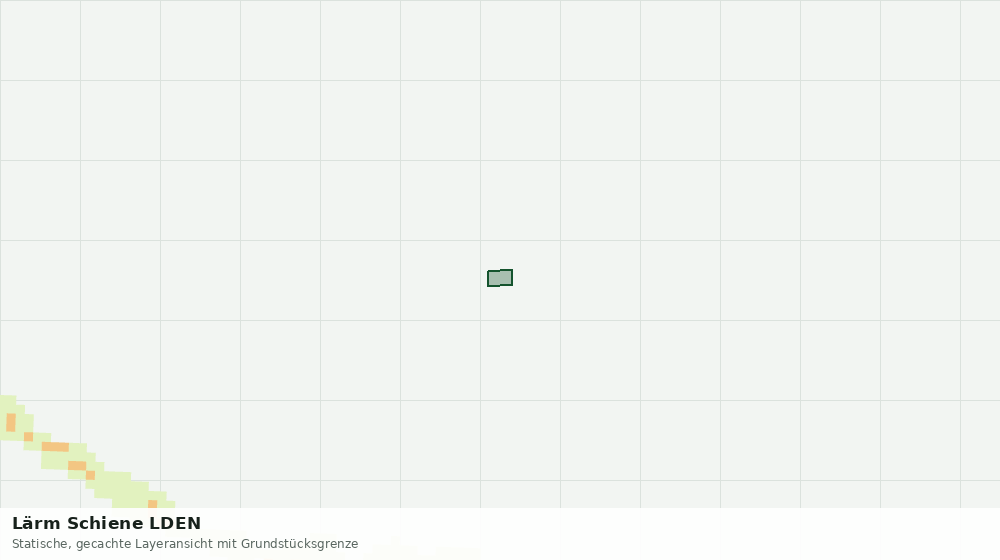 Statische Kartenansicht: Lärm Schiene LDEN