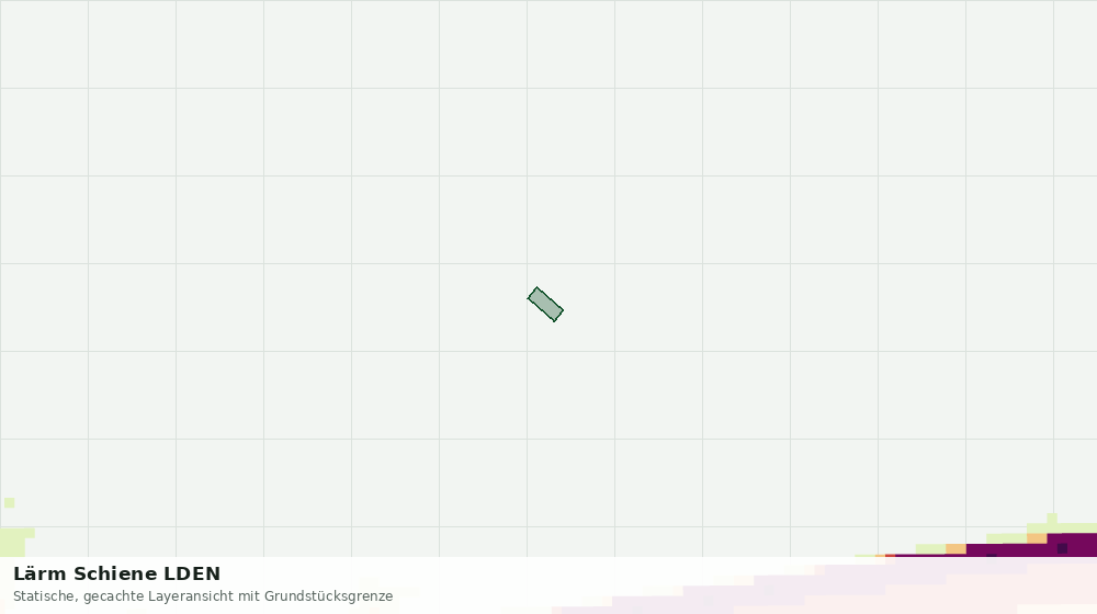 Statische Kartenansicht: Lärm Schiene LDEN