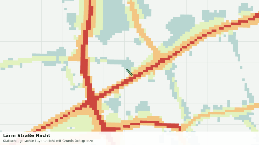Statische Kartenansicht: Lärm Straße Nacht