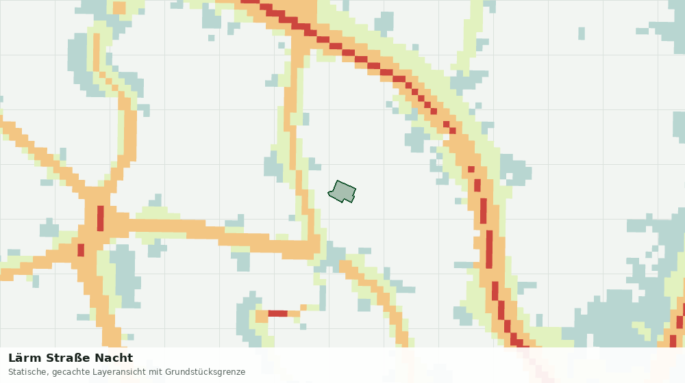 Statische Kartenansicht: Lärm Straße Nacht
