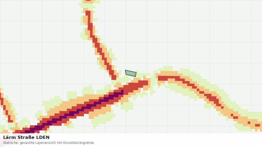 Statische Kartenansicht: Lärm Straße LDEN