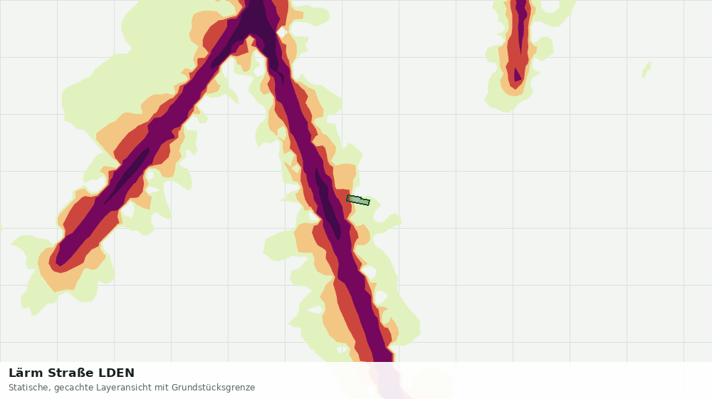 Statische Kartenansicht: Lärm Straße LDEN