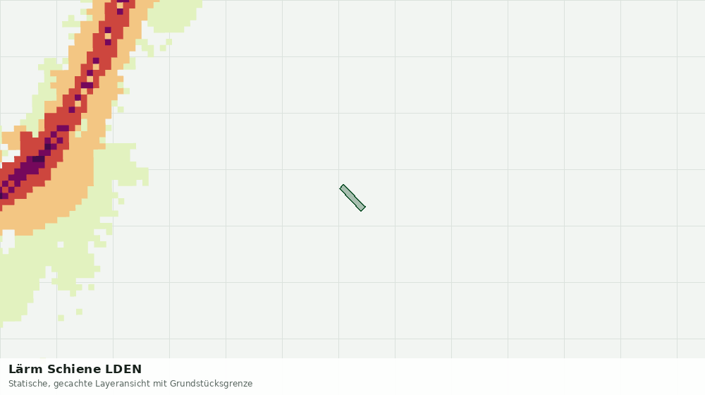 Statische Kartenansicht: Lärm Schiene LDEN