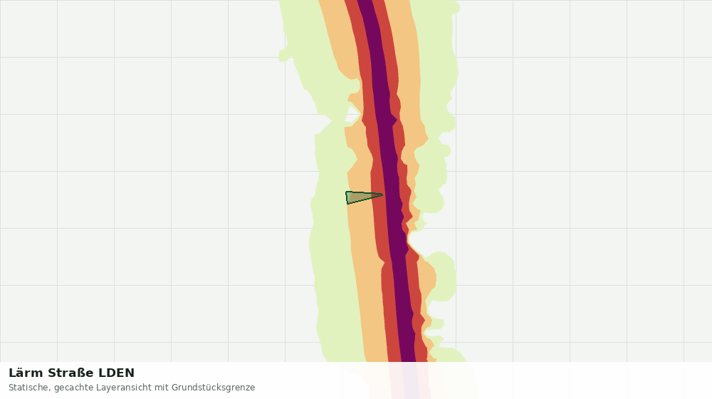 Statische Kartenansicht: Lärm Straße LDEN