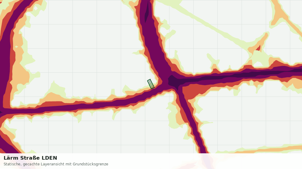 Statische Kartenansicht: Lärm Straße LDEN
