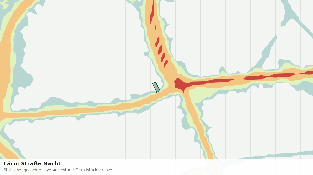 Statische Kartenansicht: Lärm Straße Nacht