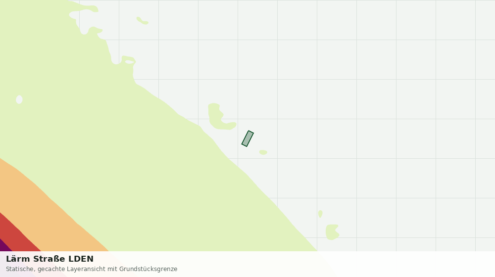 Statische Kartenansicht: Lärm Straße LDEN