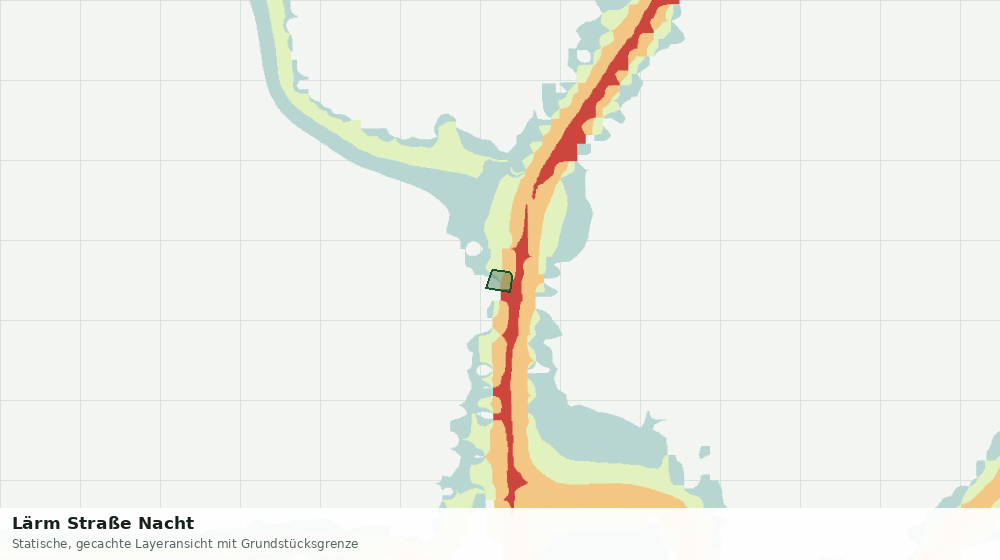 Statische Kartenansicht: Lärm Straße Nacht