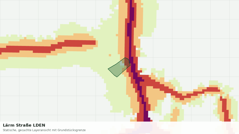 Statische Kartenansicht: Lärm Straße LDEN