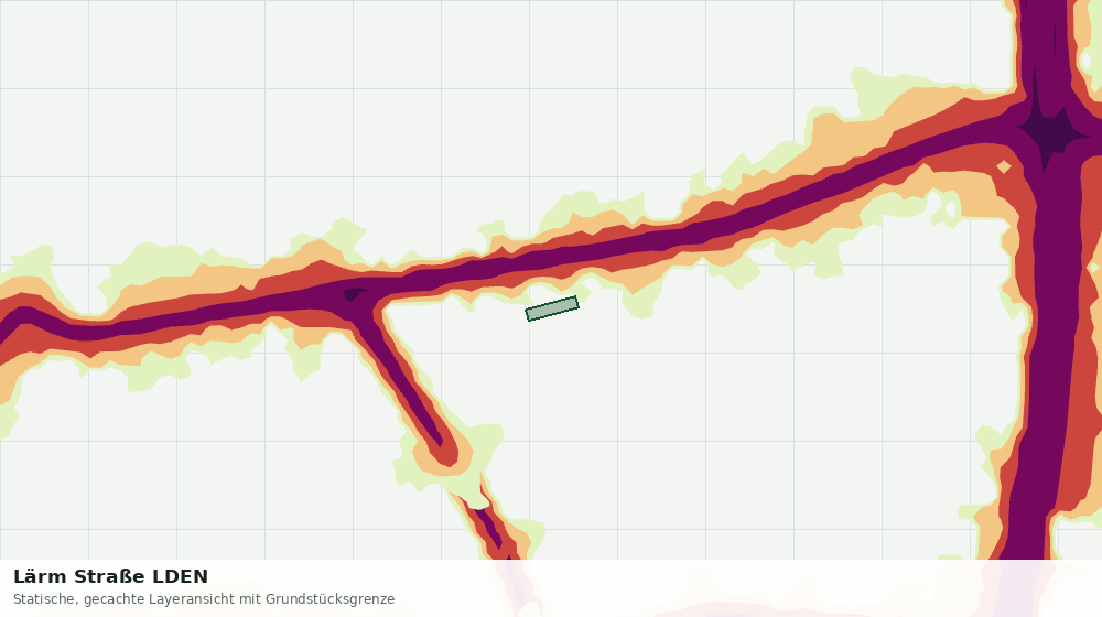 Statische Kartenansicht: Lärm Straße LDEN