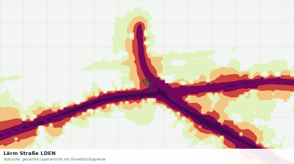 Statische Kartenansicht: Lärm Straße LDEN