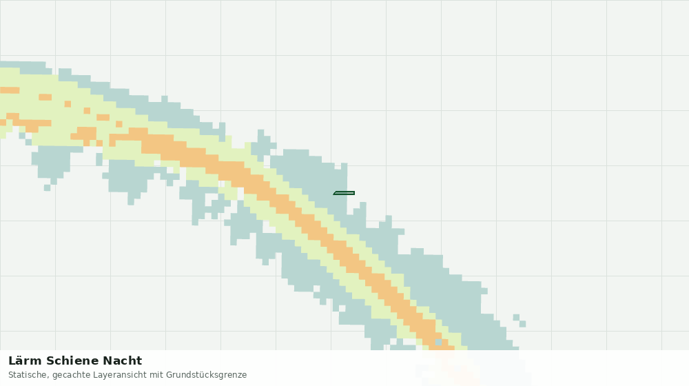 Statische Kartenansicht: Lärm Schiene Nacht