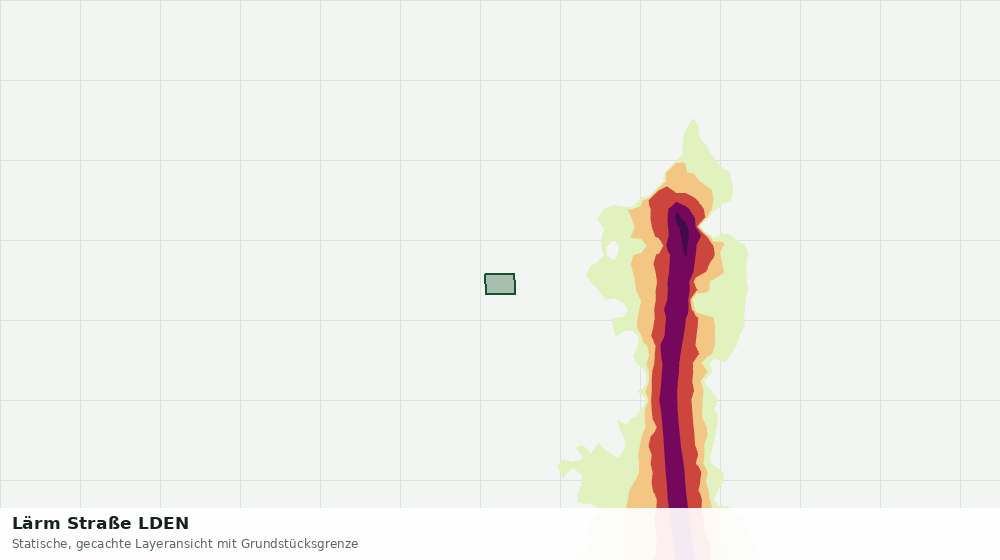 Statische Kartenansicht: Lärm Straße LDEN