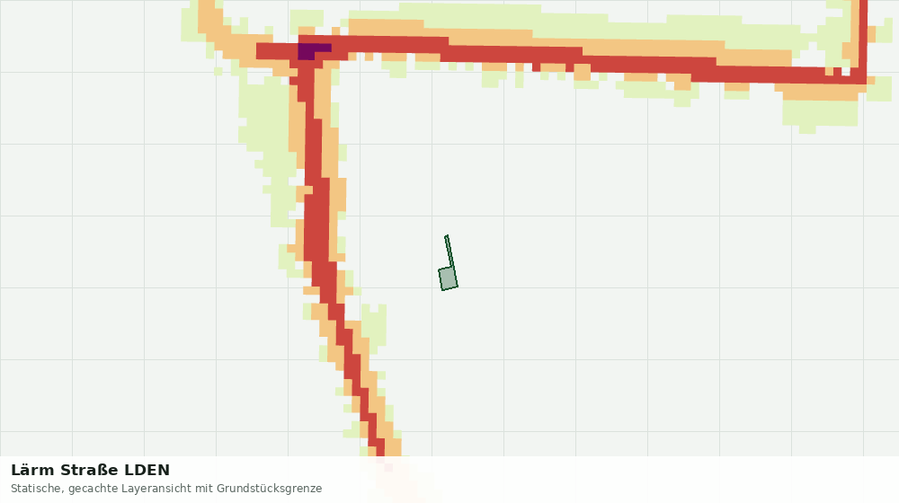 Statische Kartenansicht: Lärm Straße LDEN