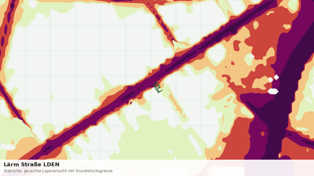 Statische Kartenansicht: Lärm Straße LDEN
