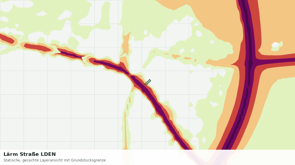 Statische Kartenansicht: Lärm Straße LDEN