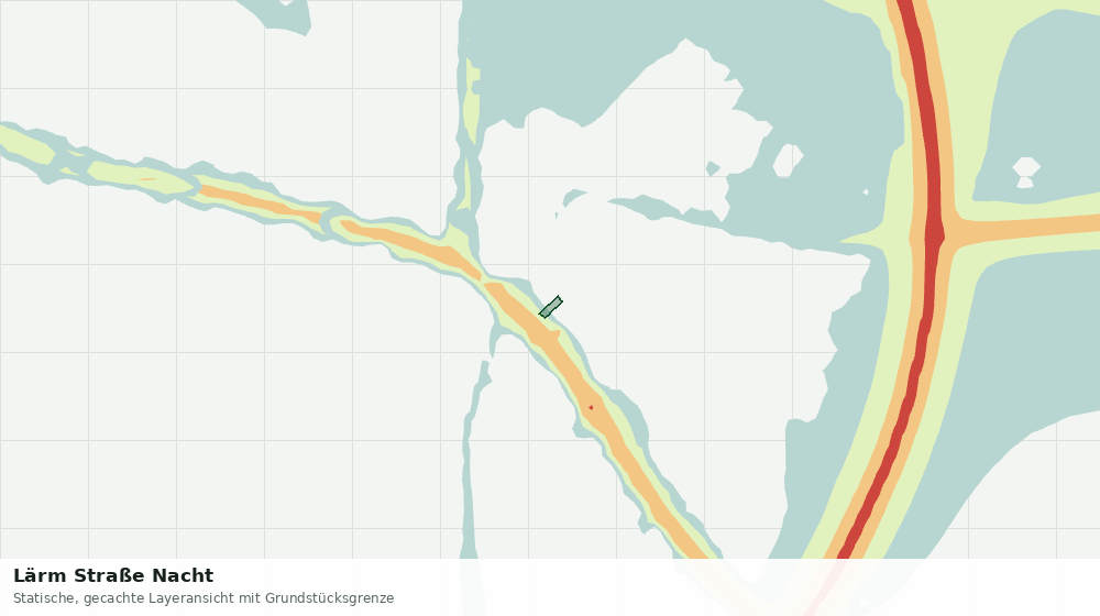 Statische Kartenansicht: Lärm Straße Nacht