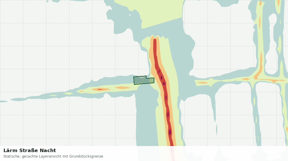 Statische Kartenansicht: Lärm Straße Nacht