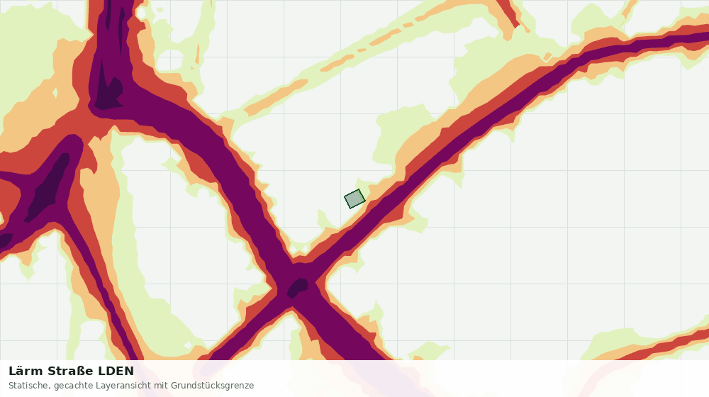 Statische Kartenansicht: Lärm Straße LDEN