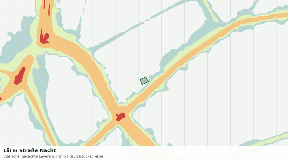 Statische Kartenansicht: Lärm Straße Nacht