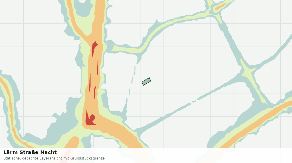 Statische Kartenansicht: Lärm Straße Nacht