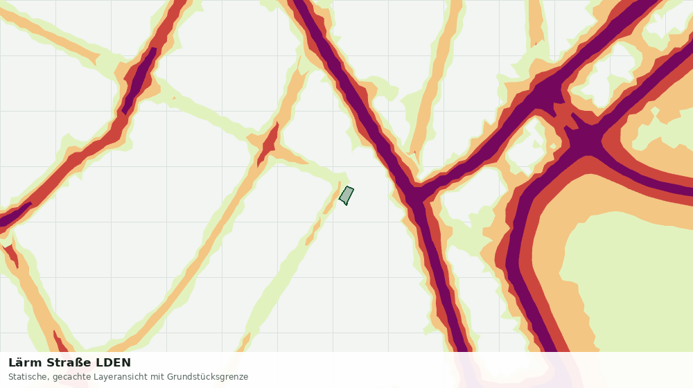 Statische Kartenansicht: Lärm Straße LDEN