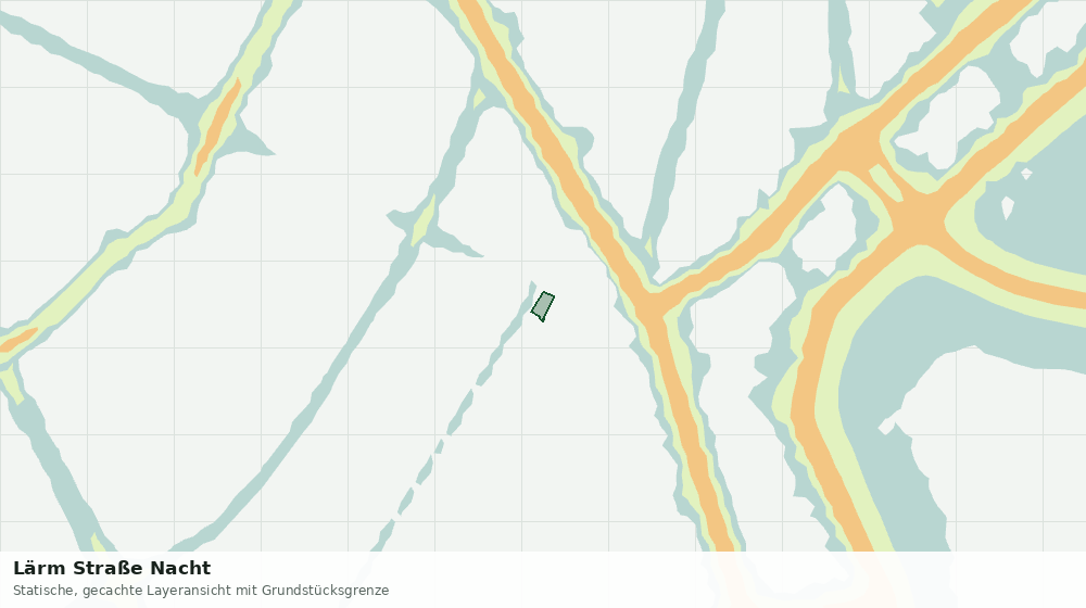 Statische Kartenansicht: Lärm Straße Nacht